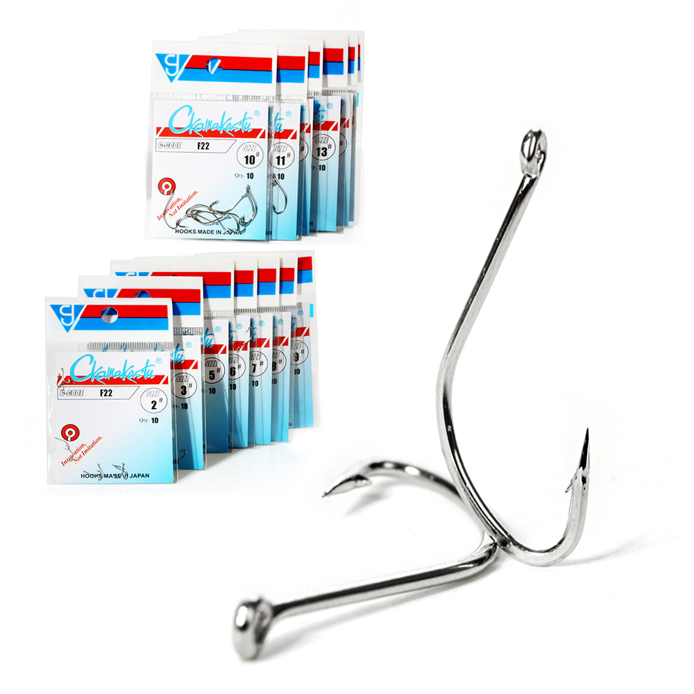 Fishing Hook Offset - Ckamastu F22 biała słonowodna pomocnicza główka