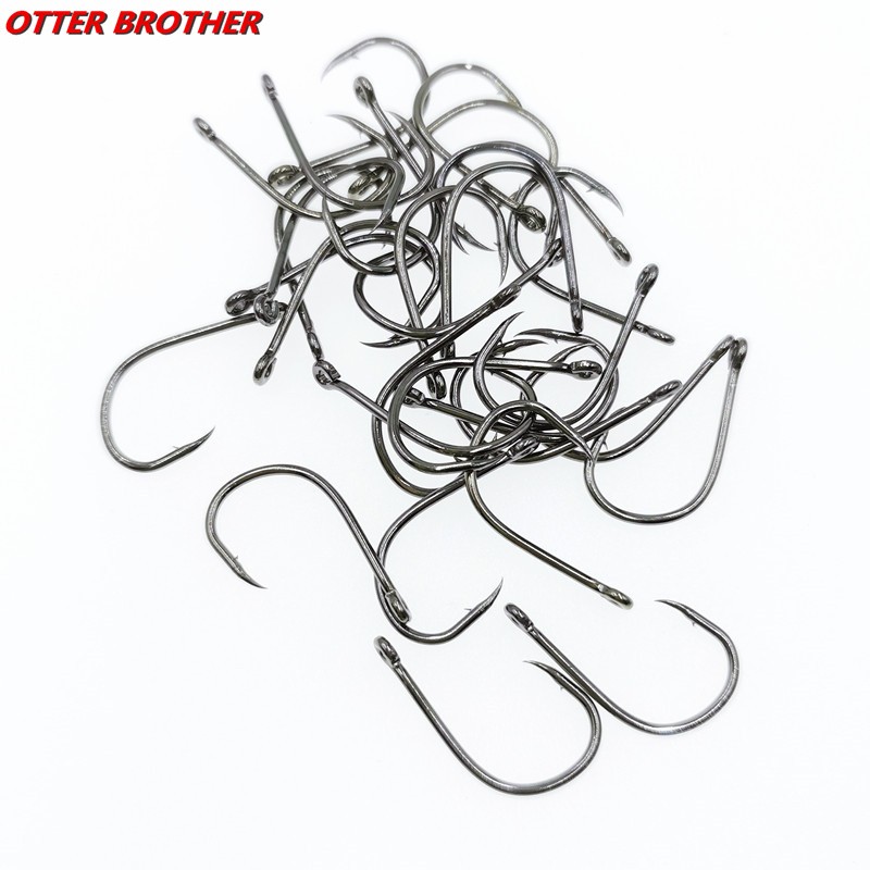 Fishing Hook Barbless - 30 sztuk/partia 3-12 # rozmiar koło