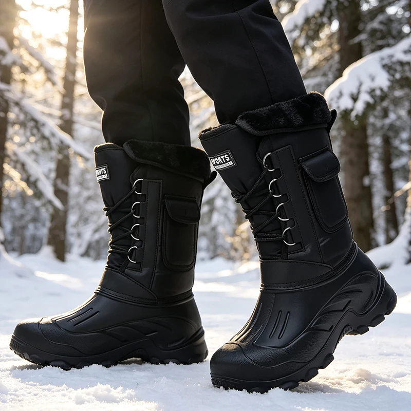 Męskie zimowe buty śniegowce b – Fishing Hook recenzja i cena